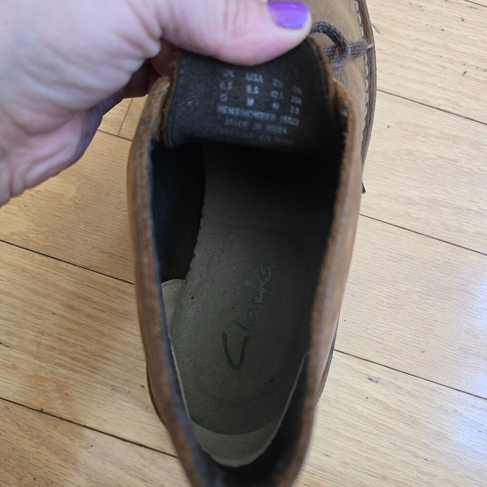 Clarks | Bushacre 2 brown leather collegiate chukka boots | MENS 9.5 - Picture 7 of 11